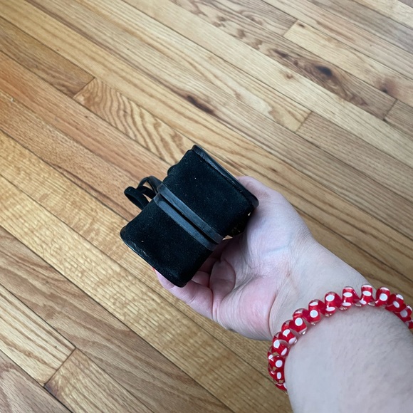 Vintage Y2k Heels Spaghetti Straps Chunky Block 90s-00’s Slip on Square toe rave - Picture 6 of 8